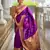 Magenta color paithani silk woven jacquard jari ethnic saree