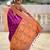 Purple color paithani silk woven jacquard jari designer ethnic saree