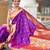 Purple color paithani silk woven jacquard jari designer ethnic saree