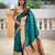 Rama color paithani silk woven jacquard jari designer ethnic saree