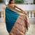 Rama color paithani silk woven jacquard jari designer ethnic saree