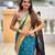 Rama color paithani silk woven jacquard jari designer ethnic saree