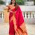 Pink color paithani silk woven jacquard jari designer ethnic saree