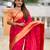 Pink color paithani silk woven jacquard jari designer ethnic saree