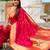 Pink color paithani silk woven jacquard jari designer ethnic saree