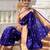 Violet color paithani silk woven jacquard jari designer ethnic saree