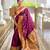 Wine color paithani silk woven jacquard jari designer ethnic saree