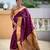 Wine color paithani silk woven jacquard jari designer ethnic saree
