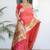 Gajri color paithani silk saree with beautiful festive looks