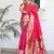 Pink color paithani silk saree with beautiful festive looks