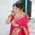 Pink color paithani silk saree with beautiful festive looks