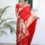 Red color paithani silk saree with beautiful festive looks