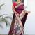 Wine color paithani silk saree with beautiful festive looks