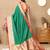 Green color soft silk fabric ethnic weaving jacquard designer partywear heavy saree