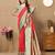 Red color soft silk fabric ethnic weaving jacquard designer partywear heavy saree