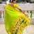 Parrot green color sophisticated paithani silk fabric woven jacquard meenakari designer saree