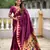 Wine color sophisticated paithani silk fabric woven jacquard meenakari saree