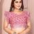 Peach color linen cotton fabric designer printed formal looks sophisticated saree