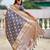 Lavender color banarasi silk saree with woven jacquard designer ethnic style