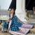 Teal blue color banarasi silk saree with woven jacquard designer ethnic style