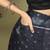 Black color stylish pre stitched saree with pocket for trendy  girls