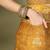 Mustard color stylish pre stitched saree with pocket for trendy  girls