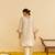 Ivory embroidered silk kurta set