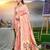 Pink color graceful woven meenakari designer saree on assam silk fabric