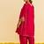 Hot pink embroidered silk kurta set