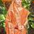 Orange color heavy looks woven meenakari designer assam silk saree