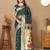 Green color paithani silk woven meenakari jacquard designer traditional rich ethnic saree