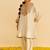 Ivory embroidered silk kurta set