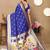 Royal blue color paithani silk woven meenakari jacquard designer traditional rich ethnic saree