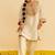 Ivory embroidered silk kurta set