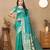 Rama color paithani silk woven meenakari jacquard designer traditional rich ethnic saree