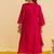 Hot pink embroidered silk kurta set