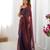 Brown color glassy two tone fabric bollywood style ready to wear saree