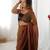 Ready to wear Green color glassy two tone fabric bollywood style 
