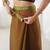 Ready to wear Green color glassy two tone fabric bollywood style 