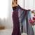 Purple color glassy two tone fabric bollywood style ready to wear saree