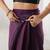 Purple color glassy two tone fabric bollywood style ready to wear saree