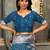 Blue color banarasi silk woven designer ethnic ceremonial wear graceful saree