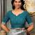 Sea green color banarasi silk woven designer ethnic ceremonial wear graceful saree