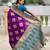 Magenta color beautiful woven designer meenakari banarasi silk saree