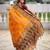 Mustard color beautiful woven designer meenakari banarasi silk saree