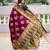 Wine color beautiful woven designer meenakari banarasi silk saree