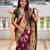 Wine color beautiful woven designer meenakari banarasi silk saree