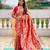 Pink color kanjivaram silk woven designer graceful partywear saree