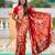 Red color kanjivaram silk woven designer graceful partywear saree