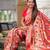 Red color kanjivaram silk woven designer graceful partywear saree